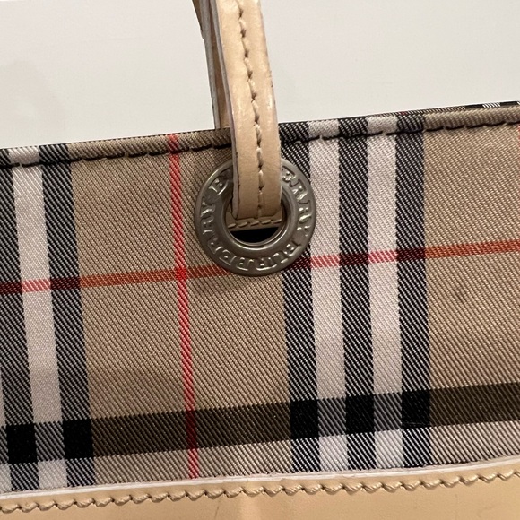 Burberry tan nova check canvas tote bag - Picture 8 of 9